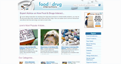 Desktop Screenshot of foodanddruginteractions.co.uk