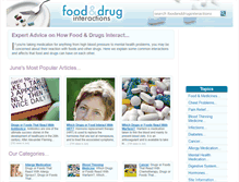 Tablet Screenshot of foodanddruginteractions.co.uk